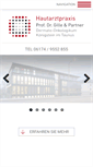 Mobile Screenshot of hautarztpraxis-koenigstein.de